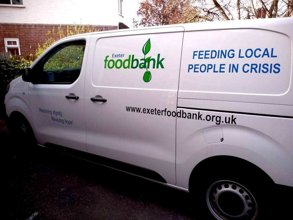 Exeter Foodbank supports people in crisis when they need it most